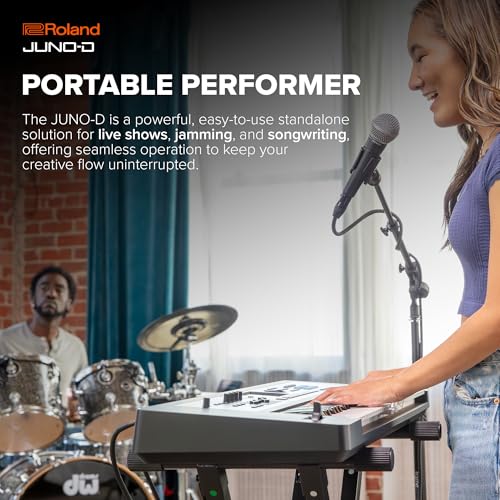 Sintetizador Roland JUNO-D8 | Teclado contrapesado de 88 notas con acción martillo | Generador ZEN-Core con más de 3.800 sonidos integrados | Intuitivas herramientas creativas
