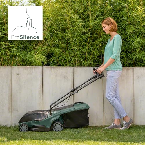 Bosch Cortacésped a batería UniversalRotak 36-560 (36 Volt, 2x Batería 2,0 Ah, Ancho de corte: 36cm, Superficies hasta 560 m², en Caja)