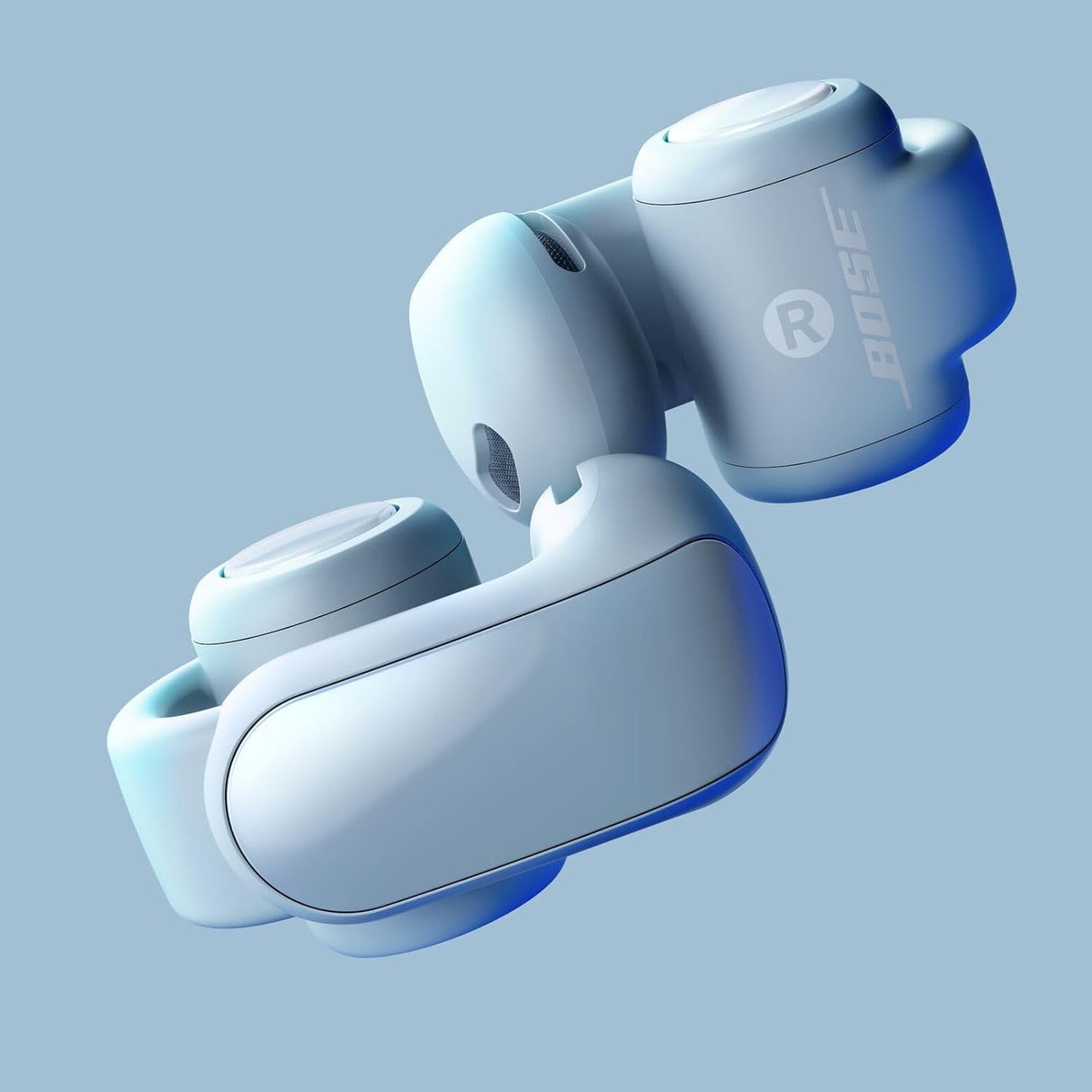 Bose Ultra Open Earbuds, Auriculares inalámbricos de Alta Gama y fidelidad, Auriculares Bluetooth intraurales, Diseño de Moda Abierto, hasta 48 h de autonomía, Moonstone Azul - Edición Limitada