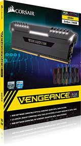 Corsair Vengeance RGB - Kit de memoria Entusiasta de 16 GB (2 x 8 GB, DDR4, 3200 MHz, C16 XMP 2.0) negro