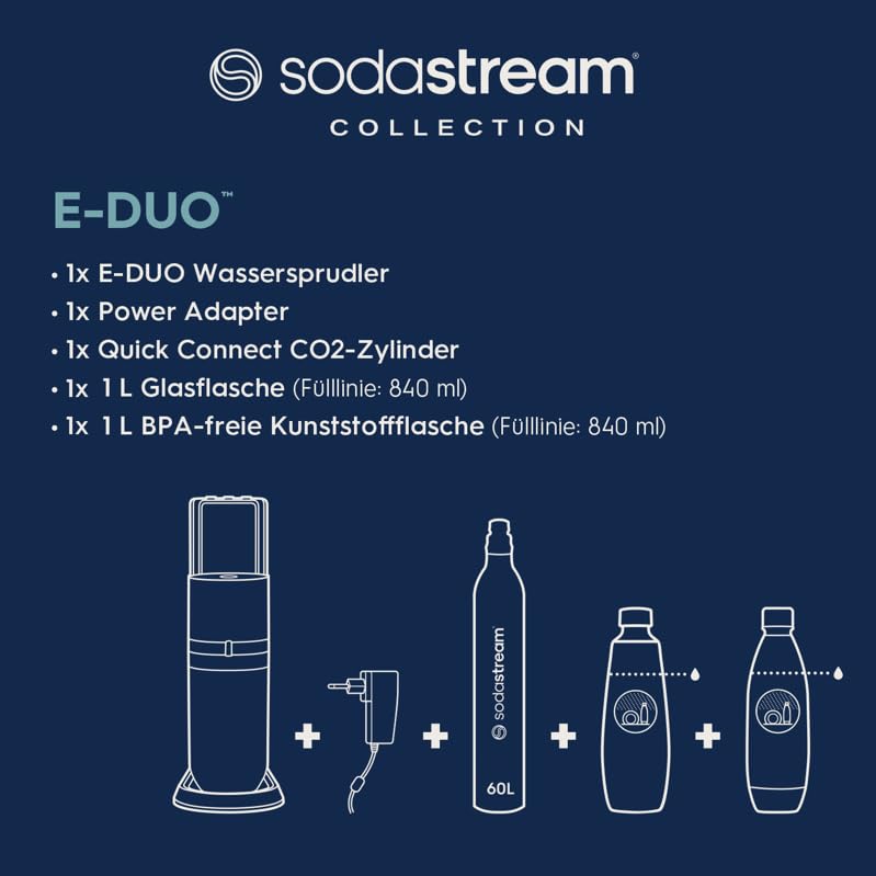 Cartuchos de filtrado para el agua de la marca Sodastream modelo SodaStream E-Duo Titan