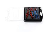 GEDORE Juego de alicates para circlips, 8 piezas, Juego de herramientas para circlips interiores y exteriores, Rectos y acodados en 90°, 1101-005