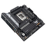 ASUS TUF Gaming B860M-PLUS, Placa Base Intel mATX, 12+1+2+1 etapas de alimentación DrMOS 80A, DDR5, PCIe 5.0, 3 Ranuras M.2, Realtek 2.5Gb Ethernet, DisplayPort, HDMI, USB 20Gbps Tipo-C