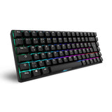 Sharkoon Skiller SGK50 S3 PBT Negro, RGB Gaming Keyboard, Gateron G Pro 3.0 Yellow, disposición 75%