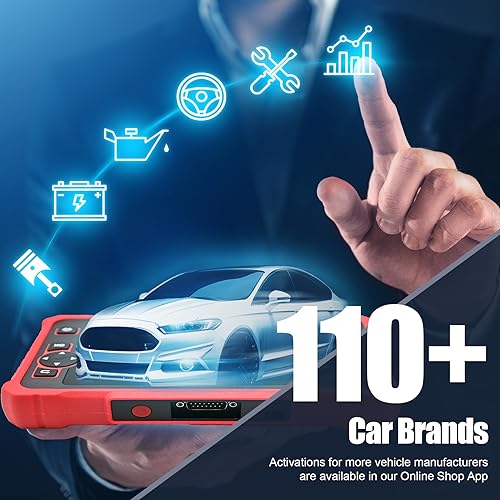 LAUNCH Escáner CRP359 OBDII para Todos los Sistemas, Lector de código OBD2 Completo, codificación ECU, Compatible con protocolo Can-FD DOIP, SGW para vehículos FCA, actualización WiFi 2 años de