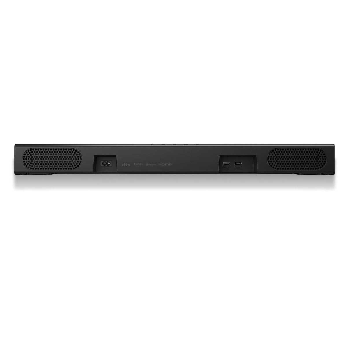 LG S20A - Barra de Sonido Inteligente, Bluetooth, 50W, 2.0 Canales, Compacta con Doble Woofer Integrado, Dolby Digital, DTS Digital Surround, Negro