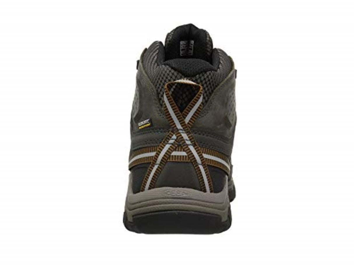 KEEN Targhee 3 Mid Waterproof, Zapatos para Senderismo, Hombre, Black Olive Golden Brown, 41 EU Ancho