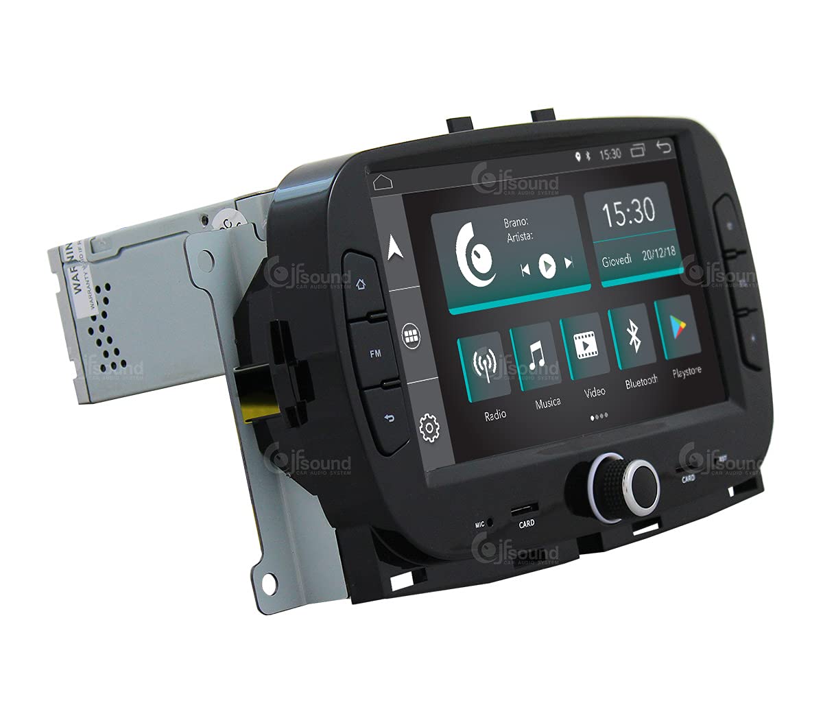 Autorradio de Ajuste Personalizado para Fiat 500 Android GPS Bluetooth WiFi Dab USB Pantalla táctil Full HD 7"