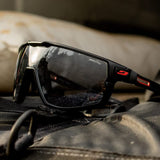 Julbo Rush Gafas DE Sol, Negro/Army, L Unisex Adulto