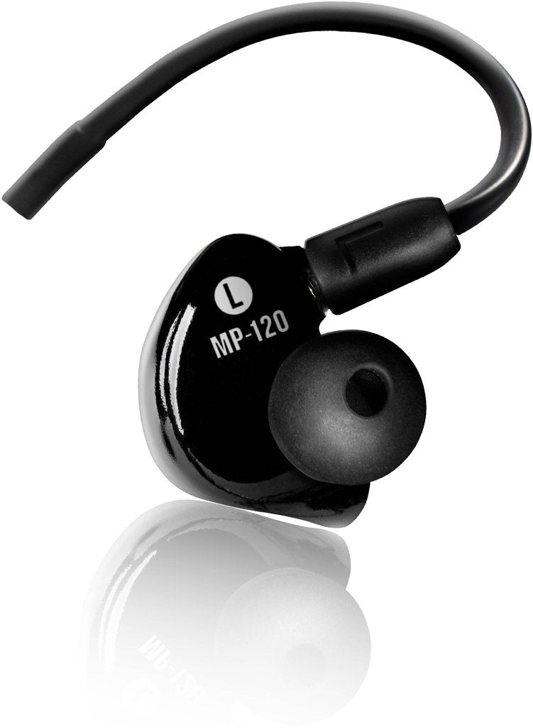 MACKIE MP-120 monitores intraurales (IEM) con aislamiento acústico y conectores MMCX giratorios