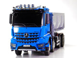 Tamiya-56366 Hoja Mercedes-Benz TAMIYA 56366 1:14 MB Arocs 4151 Tipper 8x4-kit para Montar, RC, Control Remoto, camión, Juguete de construcción, modelismo, Tinkering, Color Azul
