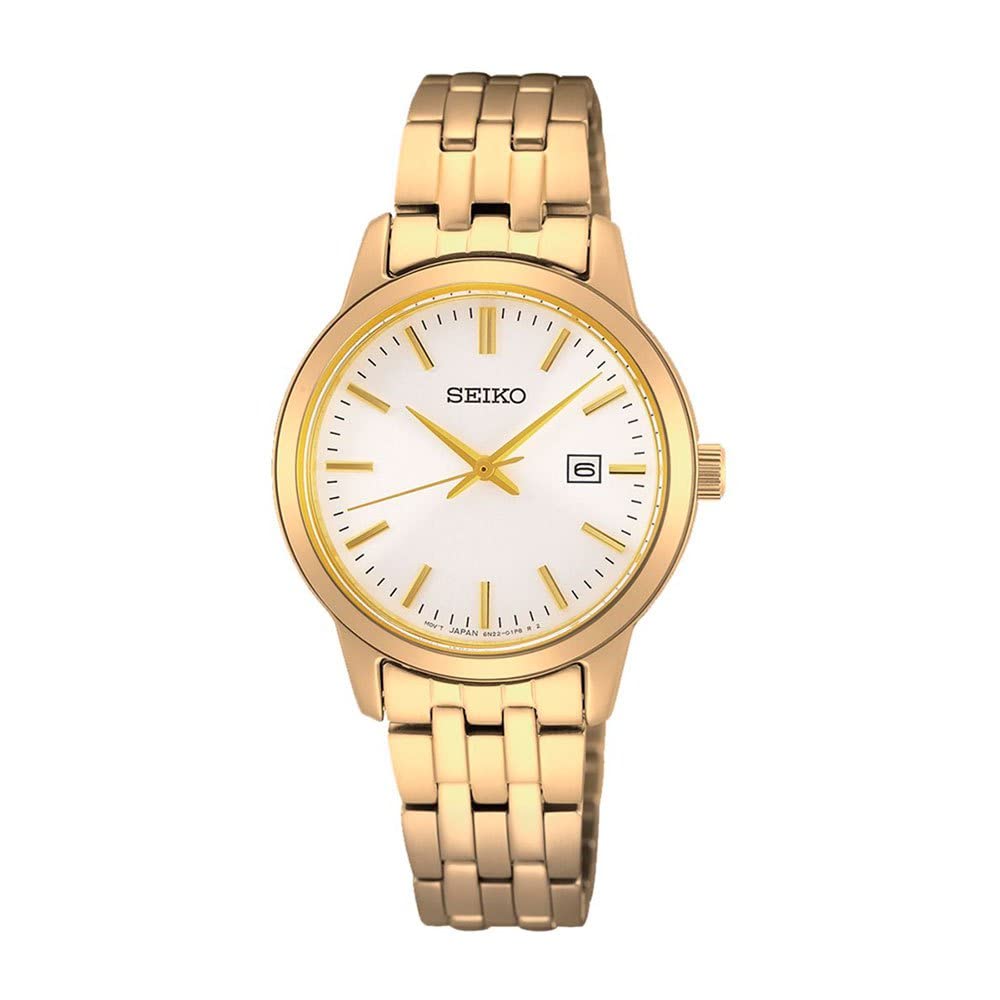 Seiko Reloj Analógico para Mujeres de Cuarzo con Correa en Acero Inoxidable SUR412P1