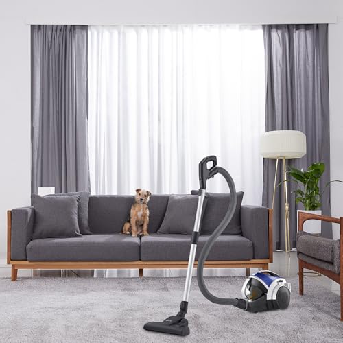 LG VK8506NHAC - Aspirador sin Bolsa 650W, Sistema Kompressor, Turbo Ciclónico, Aspiradora Tubo Telescópico, Depósito 1,2Lx3, Regulador Potencia, Especial mascotas, Cepillo 2en1 alfombra-suelos,Azul
