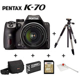Pentax K-70 DSLR Photo Kit (Negro) + Lente WR 18-55mm