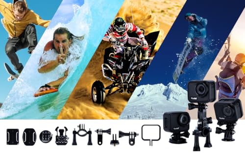 Rollei Actioncam 9s Cube: Brillante acción 4K, Resistente al Agua hasta 21 m, diseño Mini, Pantalla táctil y estabilización de Imagen para la Mejor Aventura