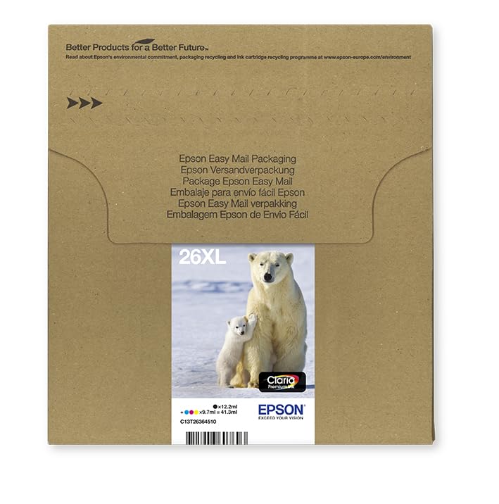 Epson 26XL cartucho multipack (4 colores) embalaje eco-friendly