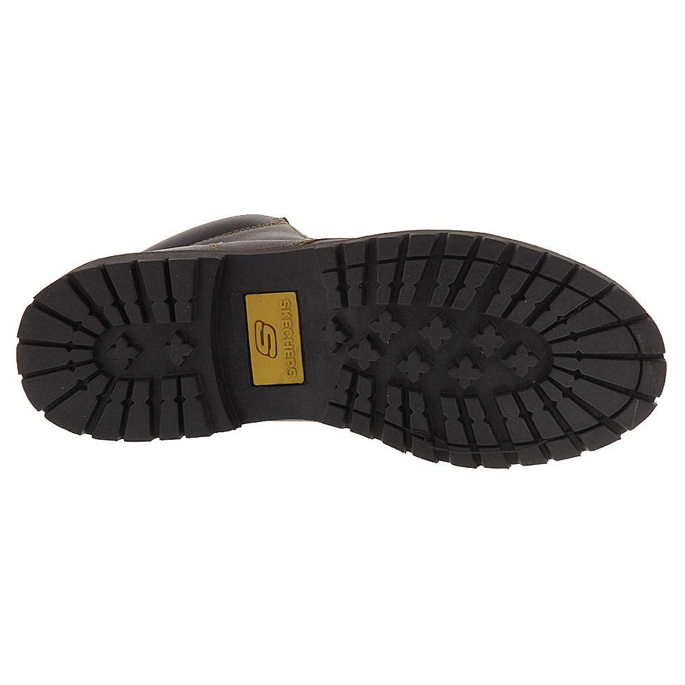 Skechers Sargento-Verdetto, Botas de Moda Hombre, marrón Oscuro, 46 EU