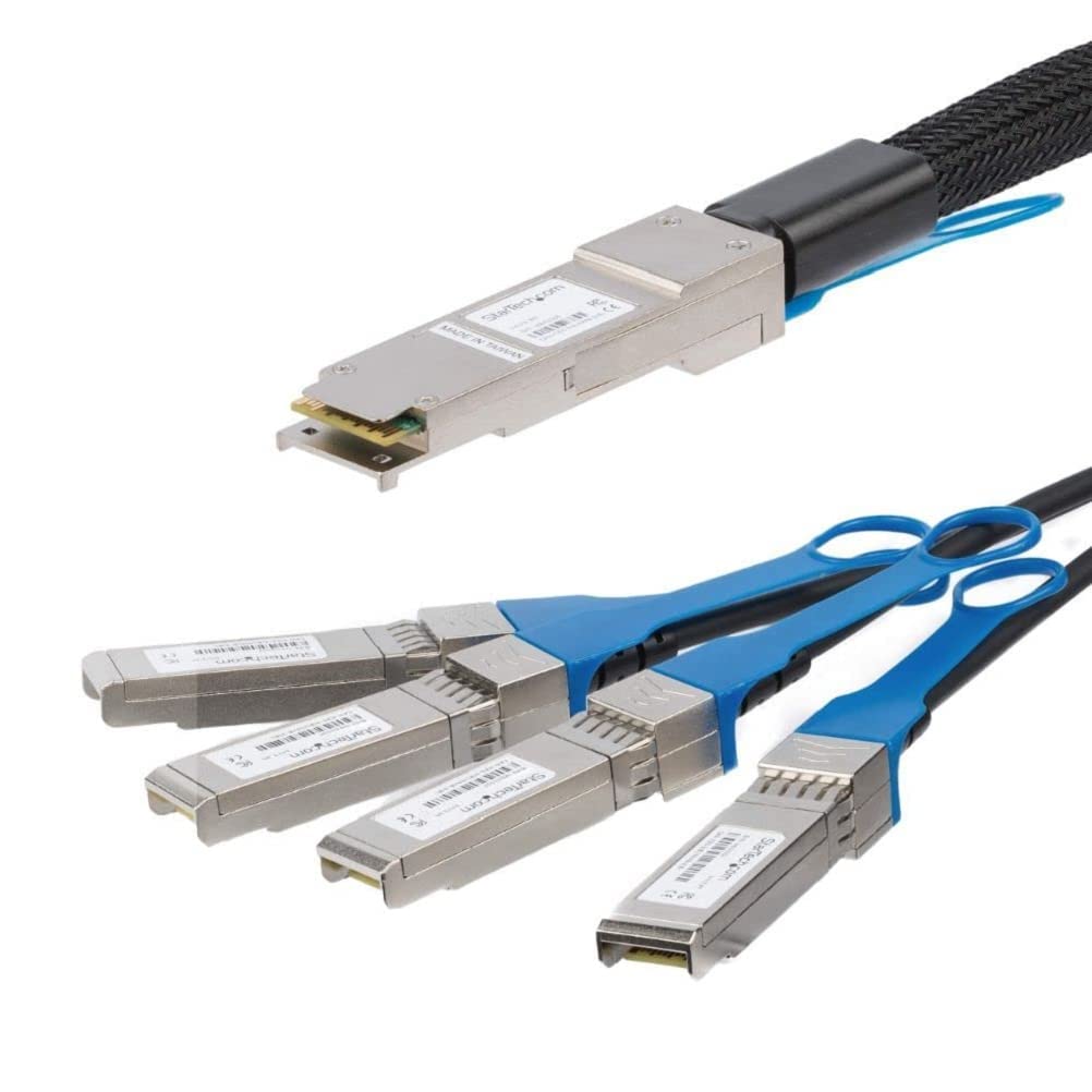 StarTech.com Cable de 5m QSFP+ Activo Óptico Breakout Compatible con Cisco QSFP-4SFP10G-CU5M - 40 GbE