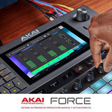 AKAI Professional FORCE – Sistema autónomo de producción musical, secuenciador MIDI y motores de sintetizador, muestreo MPC y lanzamiento de clips estilo Ableton