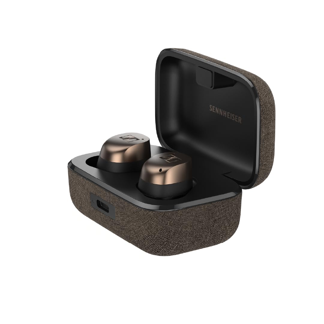 Sennheiser MOMENTUM True Wireless 4 auriculares inteligentes - Bluetooth 5.4, sonido nítido, diseño cómodo, 30 horas de autonomía y cancelación de ruido activa adaptativa - negro cobrizo