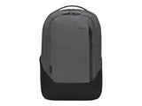 Targus TBB58602GL Mochila Hero Cypress 15.6" con Ecosmart - Gris Hecho de 26 Botellas de Agua de plástico recicladas Bandolera ergonómica Acolchada