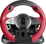 Speedlink TRAILBLAZER Racing Wheel - Volante para gaming para PS3/PS4, Xbox Series X/S/One y PC, levas de cambio y palanca de cambios, pedales ajustables, negro-rojo