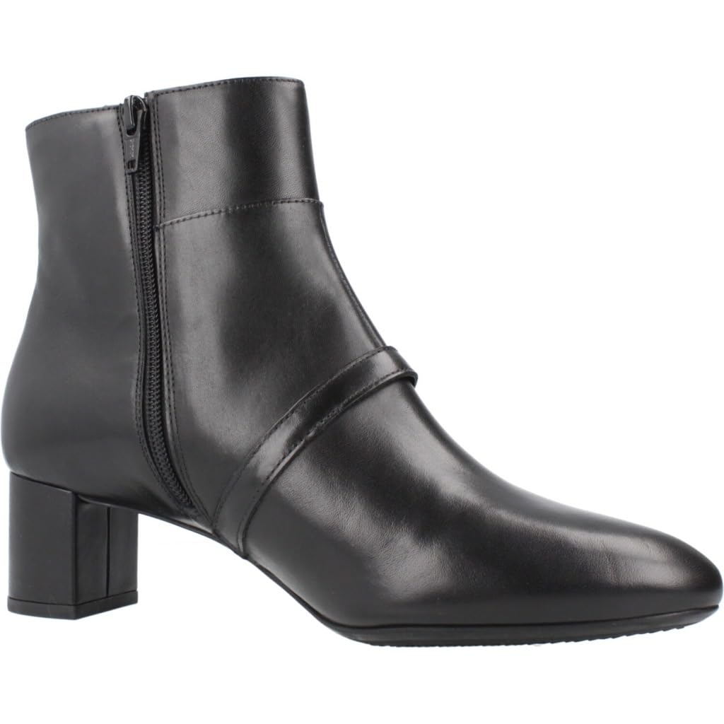 Geox D Pheby 50A, Bota de Tobillo Mujer, Black, 36.5 EU