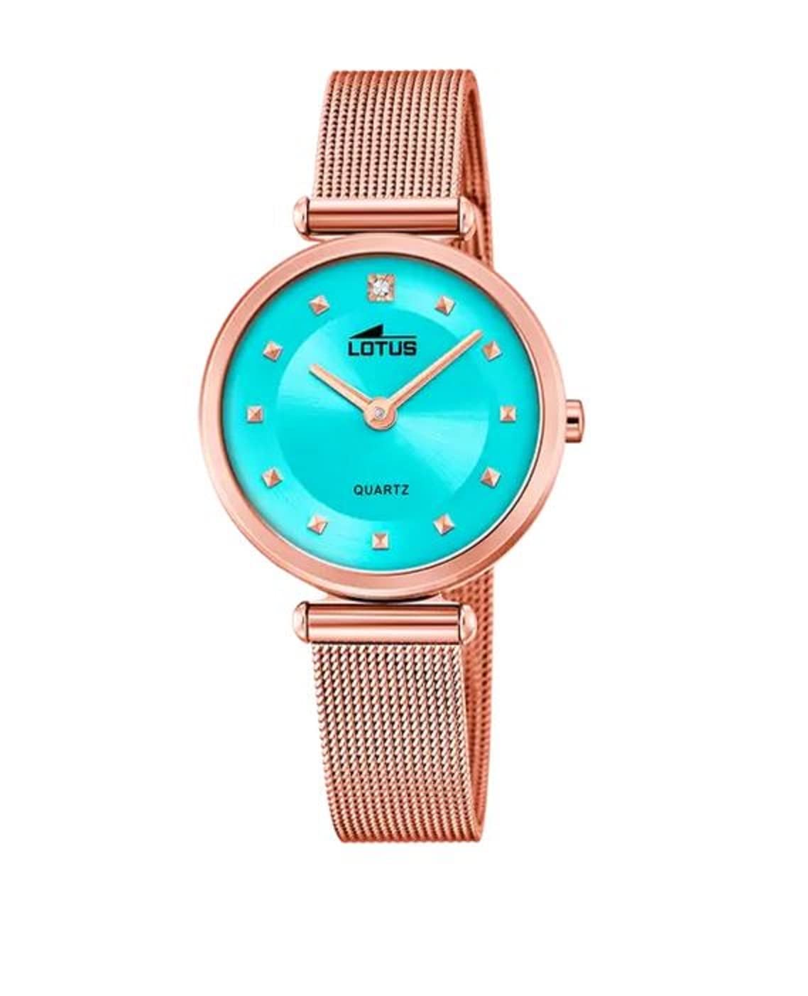 LOTUS Reloj Mujer 18794/6 Bliss Caja de Acero Inoxidable 316l Rosa Correa de Acero Inoxidable 316l Dorado