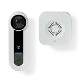 NEDIS SmartLife Video-T✰rsprechanlage | Wi-Fi | Netzstromversorgung | 1536 x 1536 | Cloud Storage (Opcional) / microSD (no enthalten) / Onvif | IP65 | mit Bewegungssensor | Weiss