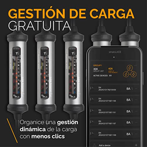 Juice Booster 3 Air Traveller Plus Set, Mobile Wallbox 11kW con App, Sin Instalación, Cargador Coche Electrico con Cable Tipo 2, Ligero e Impermeable, Incluye 3 Adaptadores CEE + EU Schuko + Tipo 2