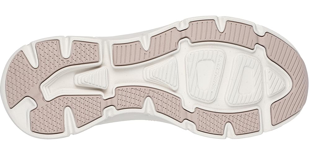 Skechers D'Lux Walker 2.0 Golden Step, Zapatillas Mujer, Taupe Leather/Gold Trim, 38.5 EU