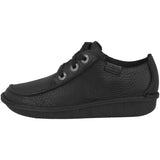 Clarks Funny Dream, Zapatos de Cordones Derby Mujer, Negro (Black Leather), 39.5 EU