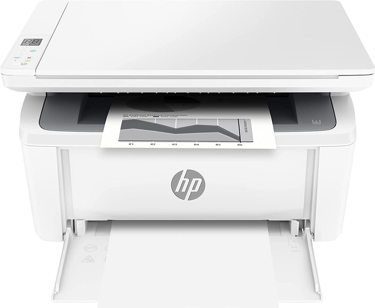HP LaserJet M140w 7MD72F, Impresora Láser A4 Multifunción Monocromo a Doble Cara Manual, Escaner, Copiadora (20ppm, Wi-Fi, Wi-Fi Direct, USB 2.0, Procesador 500MHz, Memoria 64MB,HP Smart App) Blanca