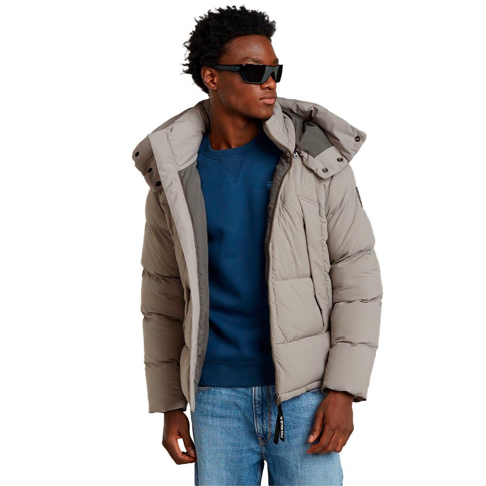 G-STAR Para Hombre G- Whistler Padded Hooded Jacket 2.0, Beige (elephant skin D25345-D518-G106), XL
