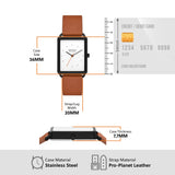 Skagen Reloj Analógico para Hombre de Cuarzo con Correa en Cuero SKW6929