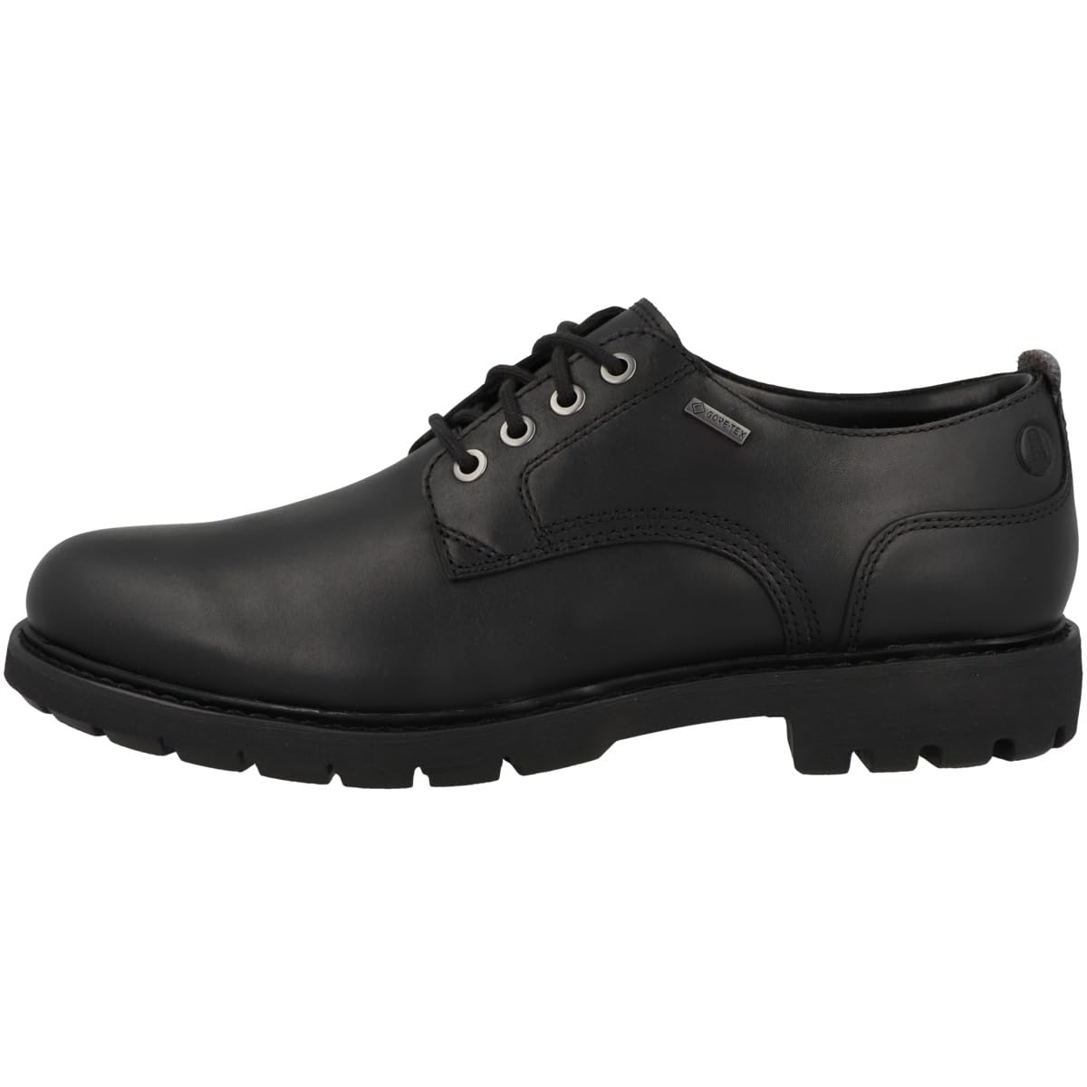Clarks Batcombetiegtx, Oxford Hombre, Piel Negra, 42.5 EU
