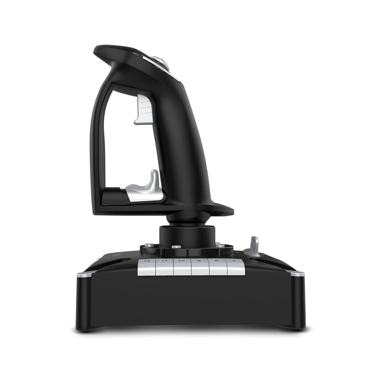 KROM K-FLIGHT -Joystick set, Juego palancas simulador vuelo, Palanca acelerador/dirección, modo interno vibración, Grip sintético mejor agarre, 2 ejes, 2 POV, 16 botones, PC, PS4, Xbox One, Negro