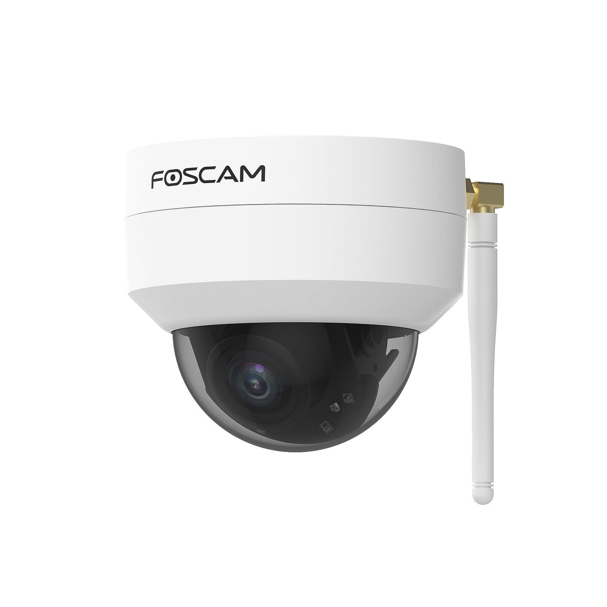 Foscam D4Z - Cámara de vigilancia PTZ de Doble Banda de 4 MP con Zoom óptico de 4 aumentos, Incluye Tarjeta SD de 64 GB, Resistente a la Intemperie IP66 y a Prueba de vandalismo IK10, visión Nocturna