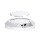 TP-Link Festa F61 Punto de Acceso WiFi 6 Dual-Banda AX1800, Montaje en Techo, 1× Puerto PoE Gigabit, Gestión centralizada en la Nube Gratuita, Configuración y Uso fáciles, sin Necesidad de IT