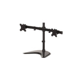 Fellowes - Professional Series - Soporte De Mesa Para Monitor Doble En Horizontal, Flexible Y Ajustable Para Colocar La Pantalla A La Altura Adecuada, Compatible Con Vesa, Negro