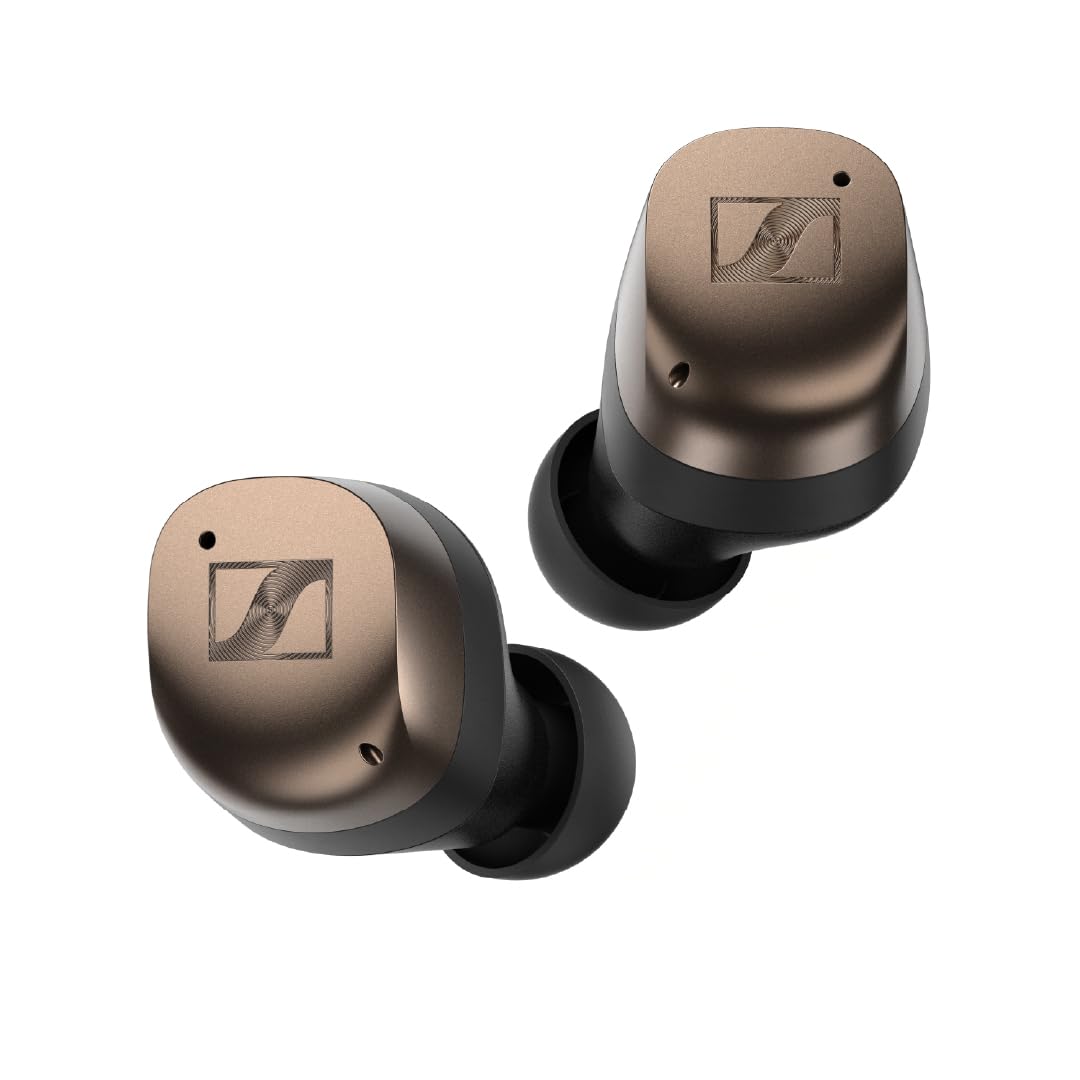 Sennheiser MOMENTUM True Wireless 4 auriculares inteligentes - Bluetooth 5.4, sonido nítido, diseño cómodo, 30 horas de autonomía y cancelación de ruido activa adaptativa - negro cobrizo