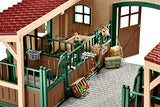 Schleich 42195 Caballeriza con Caballos y Accesorios, a Partir de 3 años, Farm World - playset, 96 Piezas