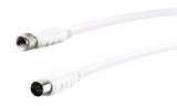 Schwaiger kvckhq191532 Sat de Cable Adaptador 90 dB, Conector F, IEC Hembra, 1,5 m, Color Blanco
