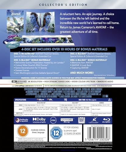 Avatar: Collector's Edition 4K Ultra HD [Blu-ray] [Region Free]