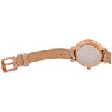 Fossil Jacqueline Reloj para mujer, movimiento de cuarzo con correa de acero o piel, Tono rosa claro y oro rosa, 36MM