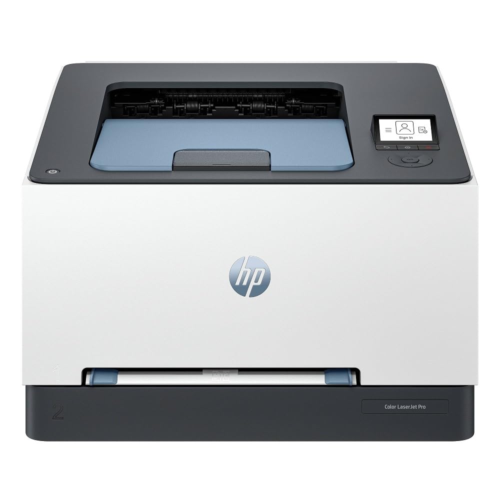 HP Color LaserJet Pro 3202dn, Impresora Láser Monofunción A4, impresión a doble cara automática, 25 ppm, USB 2.0, Procesador 1,2 GHz, Ethernet, Memoria 256MB, Compatible con HP Smart, Blanca y Azul