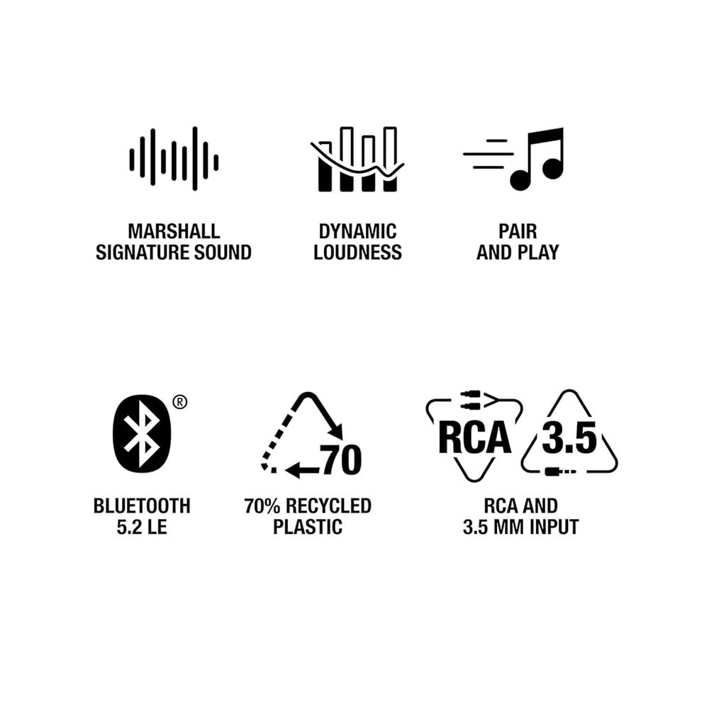 Marshall Stanmore III Altavoz Bluetooth, Negro