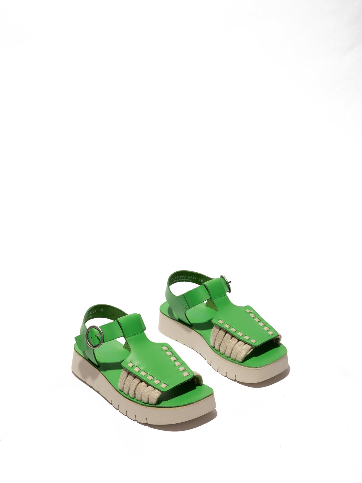 Fly London SARF251FLY, Sandalias Mujer, Green, 42 EU
