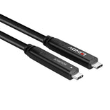 LINDY 43398 Cable híbrido tipo C USB 3.2 Gen 2 y DP 1.4, 10 m
