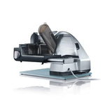 GRAEF Master M90 - Cortafiambres eléctrico, 170 W, cuchilla Ø170 mm, inclinable 30°, metálico, corte fino 0-20 mm, Made in Germany, plata